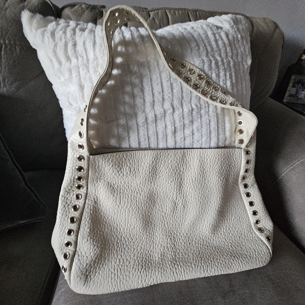 Henry Bendel White Hobo Gromey Bag